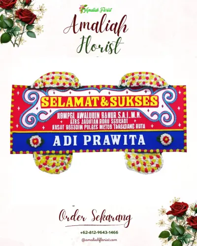 Karangan Bunga Ucapan Selamat di Sriwijaya